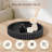 Round Wooden Decorative Tray, Modern Tray For Coffee Table And Home Decor