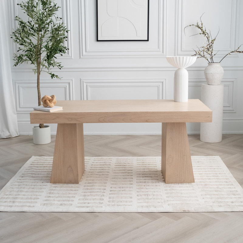 Tapis intérieur moderne, beige crème., Rectangle 6 pi 7 po x 9 pi 6 po