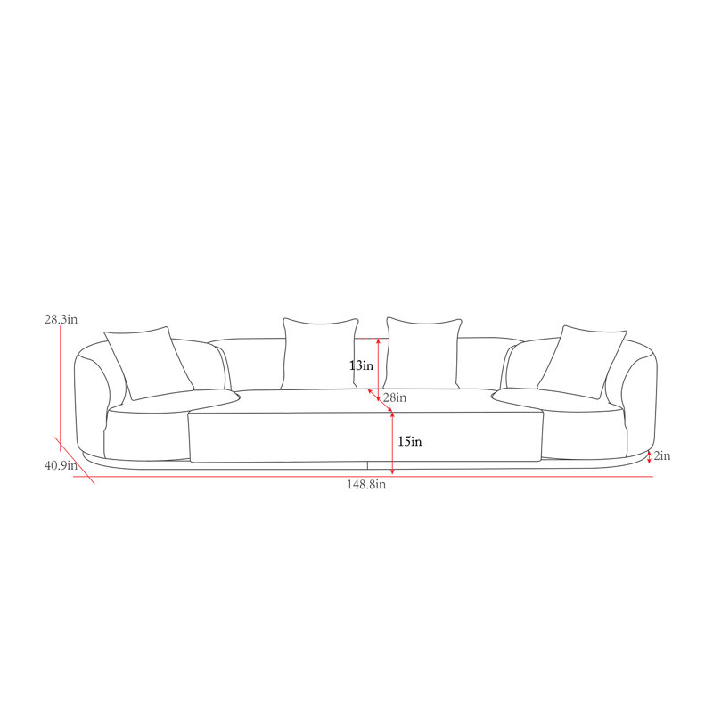Cielo 4 Piece Living Room Set