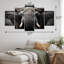Éléphant silencieux majestueux III - animaux, ensemble d'impressions murales en métal