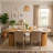 Extendable 43'' to 95" Extendable Dining Table with Hiden Storage Base