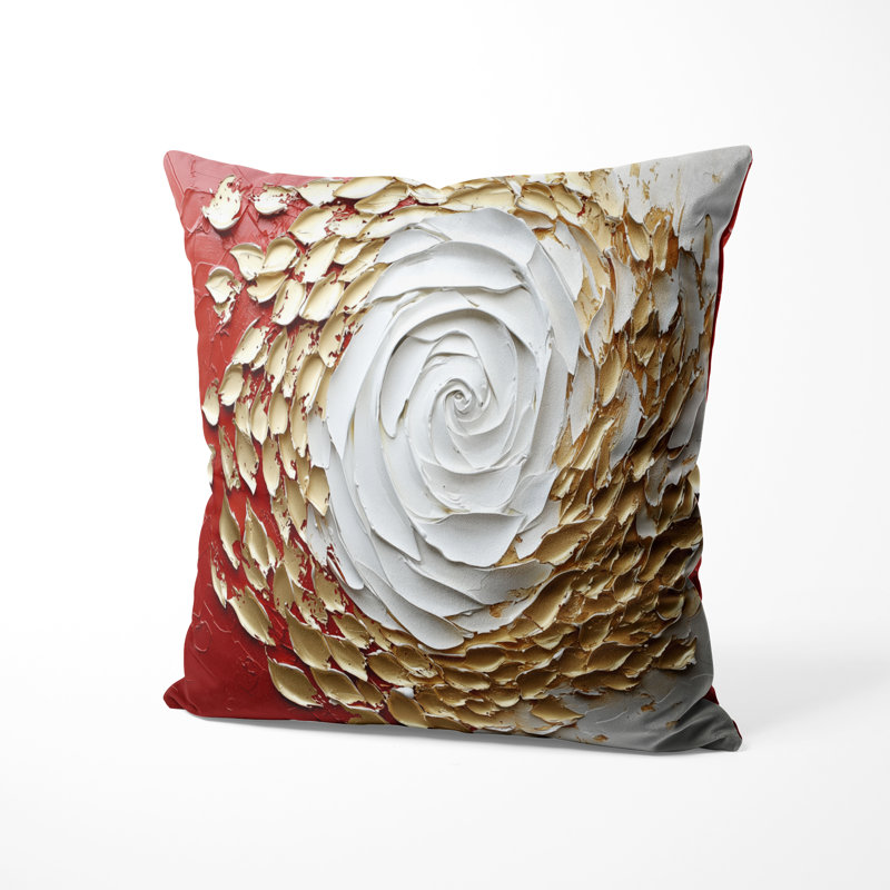 Coussin décoratif abstrait "Abstract", H 16 po x l 16 po