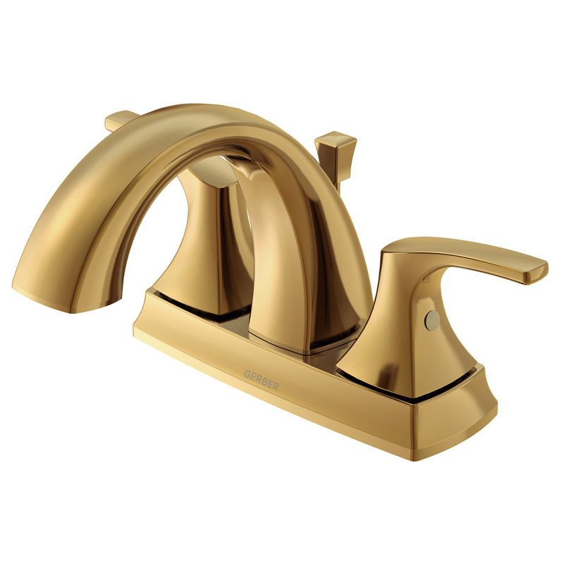 Vaughn Centerset Bathroom Faucet with Drain Assembly, Brushed Bronze