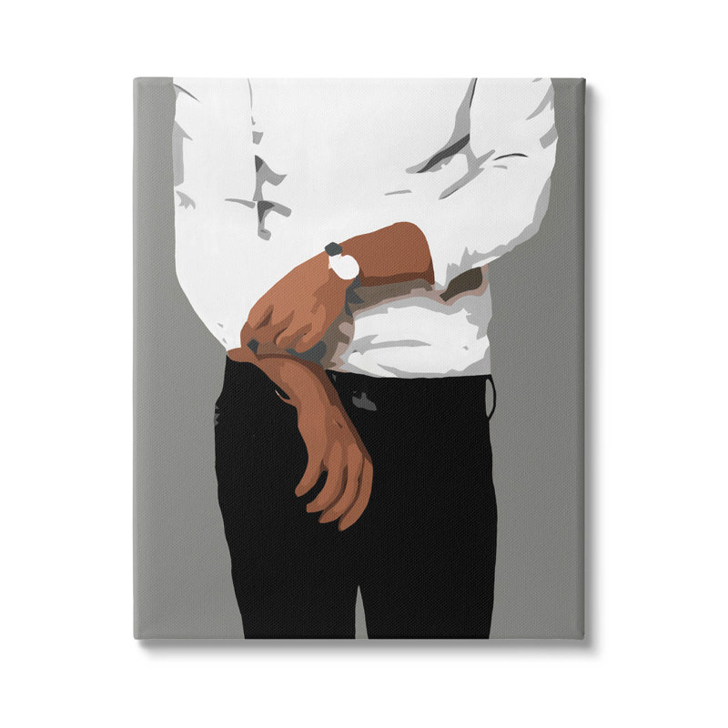 Art élégant sur toile, "Chic Man" par Beth Ann Lawson, H 48 po x l 36 po x P 1,5 po
