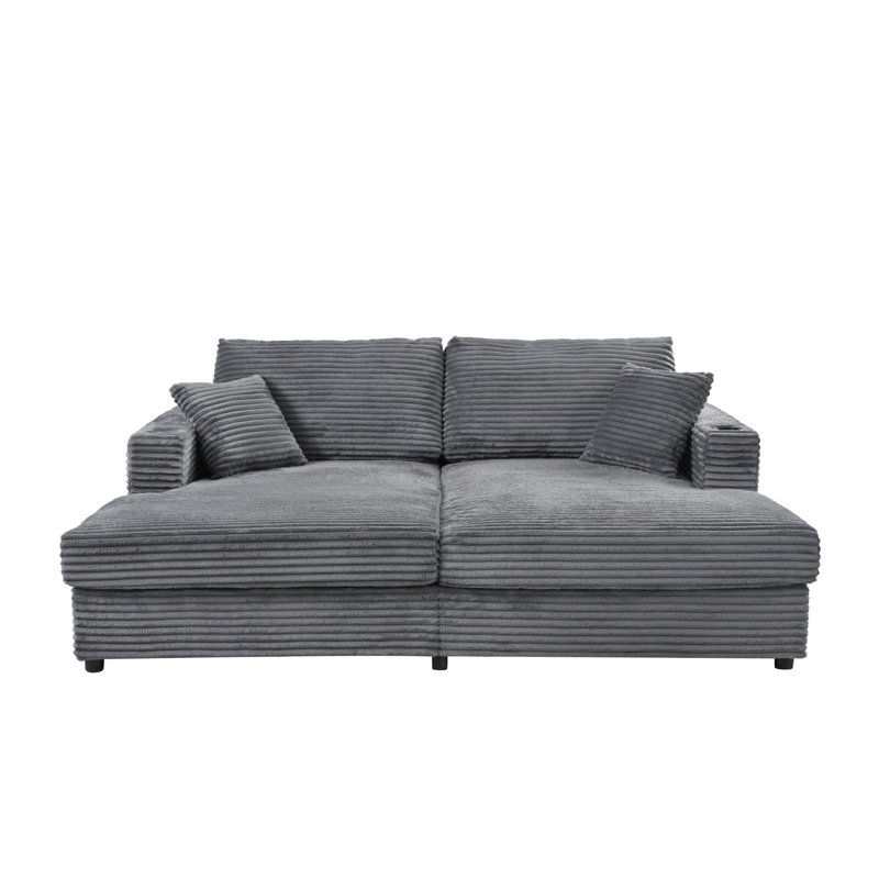 Flâneuse rembourrée, Gris