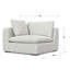 Maud Right-Arm Sofa Module 44-inches Wide, Handcrafted Contemporary-Style Right-Arm Accent Chair for Living Room