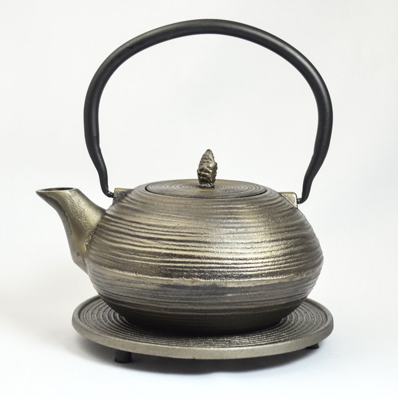 Bloomsbury Market Edmee 1.2ml Solid Colour Teapot, Iron