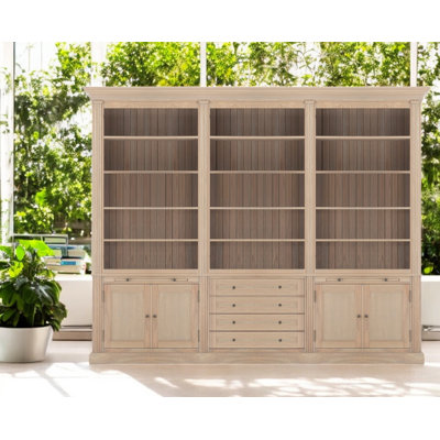 Amali 609.6 cm H x 762 cm W Library Bookcase