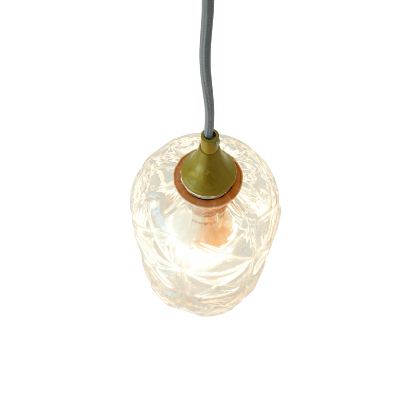 LAMPE SUSPENDUE RALUCA AVEC ABAT-JOUR EN CRISTAL