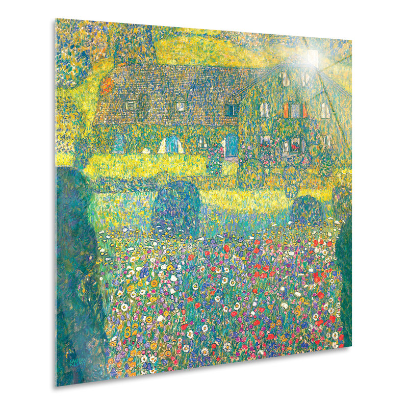 The Weissenbach Forester's House by Gustav Klimt - No Frame Painting on Plastic / Acrylic, 65cm H x 65cm W