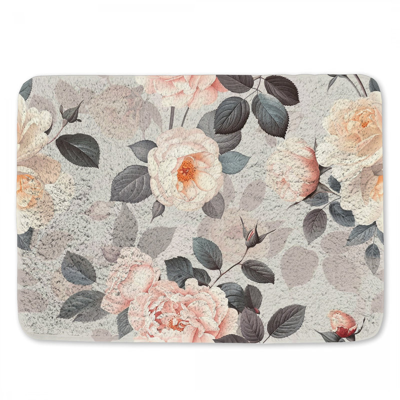 Tapis de bain en microfibre / microsuède Trif, L 17 po x L 24 po