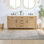 Base de meuble-lavabo double 71,2 po Solana en sapin vieilli