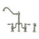 Twisthaus Plus Bridge Faucet with Long Traditional Swivel Spout Solid Side Spray