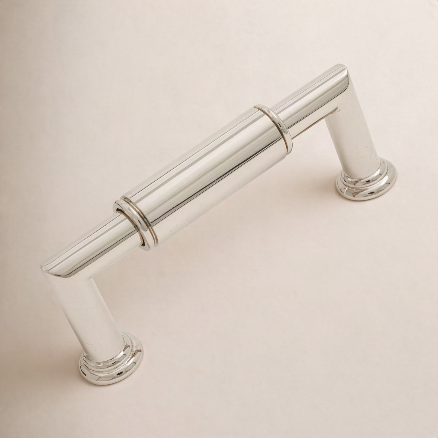 Cylinder 3" Bar Cabinet Pull, Polished Nickel