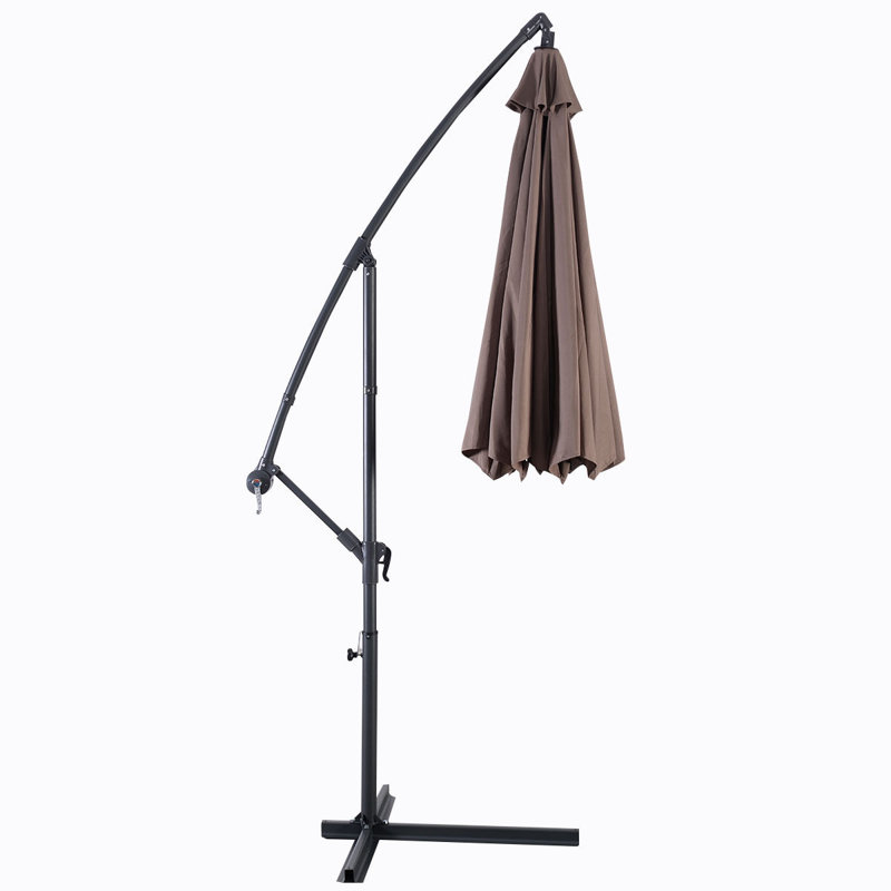 Parasol en porte-à-faux 10 pi x 10 pi Imogen, Brun clair