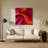 Gradient Abstract 4 Red Metal Wall Art-267304645