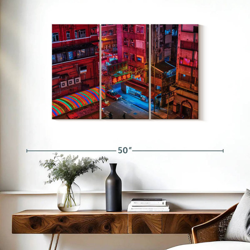 Kowloon Nightlife, 24" H x 38" W
