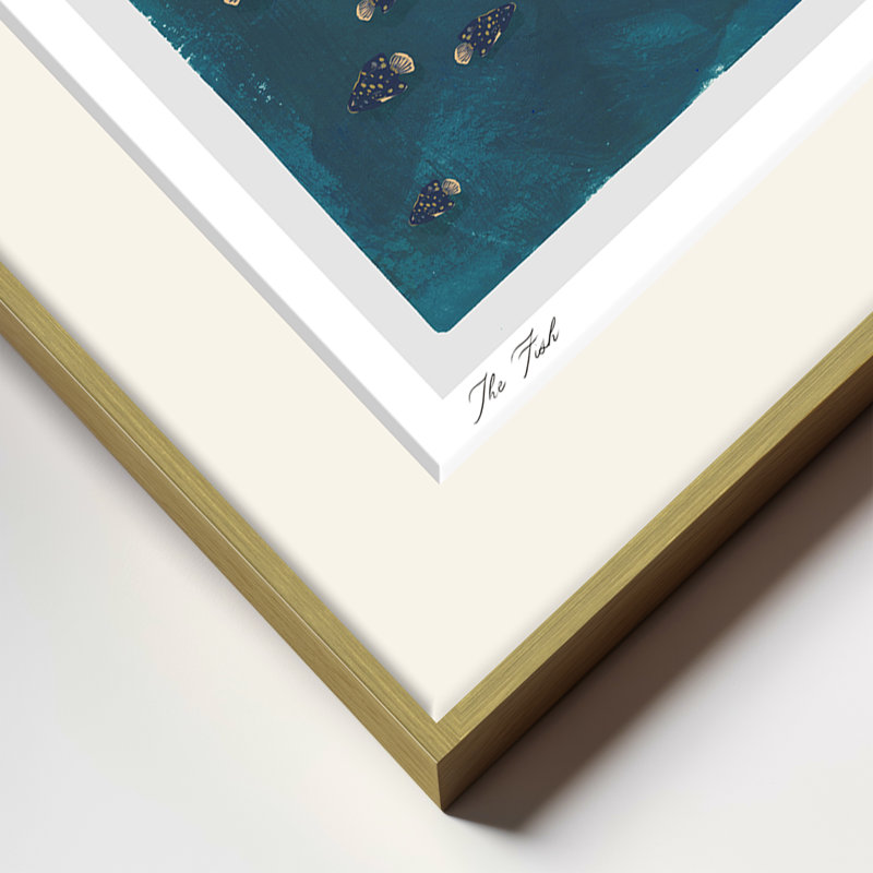 The Fish, 24" H x  32" W, Gold