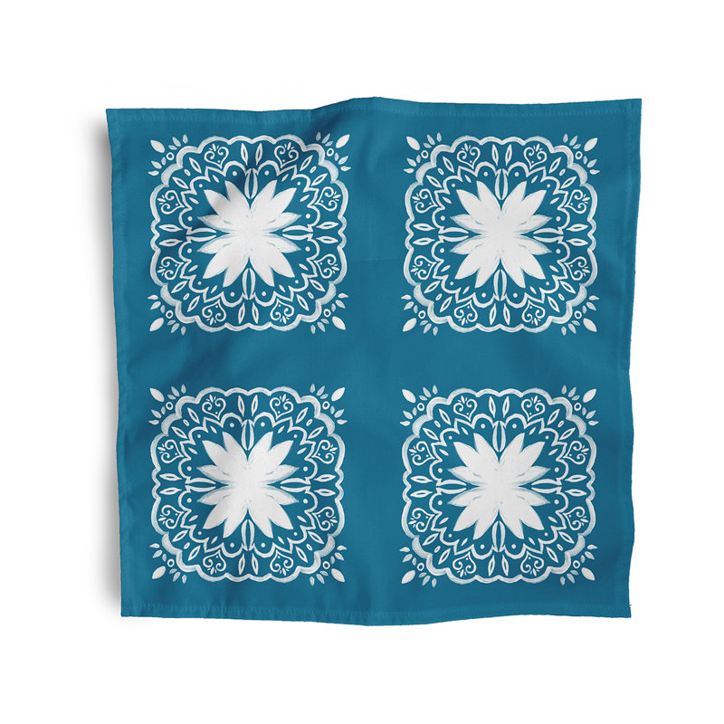 Ensemble de serviettes 4 pièces Aeryn, Bleu