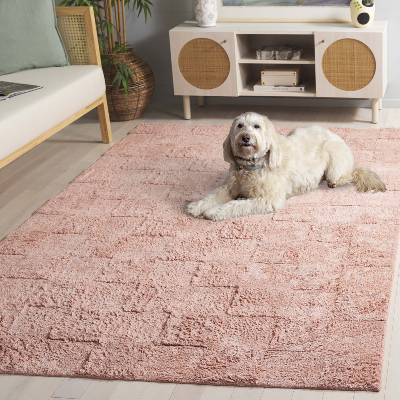 Tapis rose Easy Care 222, Rectangle de 5 pi x 8 pi