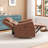 37'' Vegan Leather Power Recliner with Invisible Cup Holders-1438373808