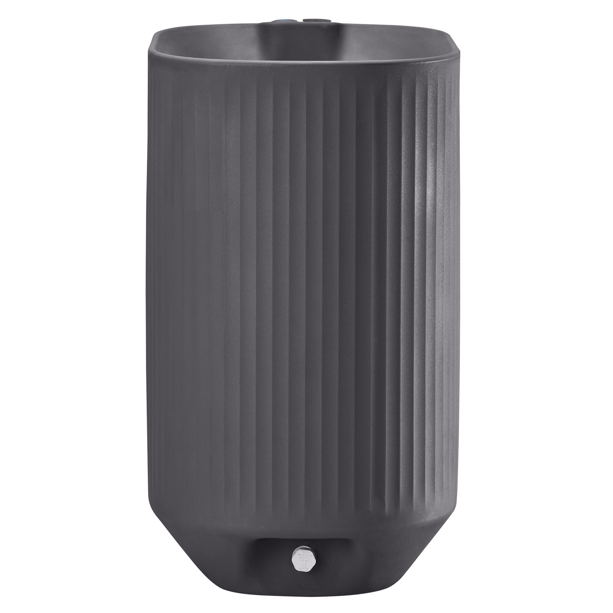 Mod Self Watering Plant Box, Slate, 20" x 14" x 24"H - Narrow