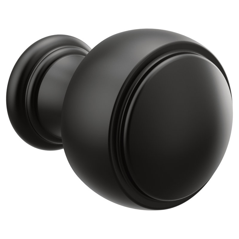 Weymouth 1 1/16" Diameter Mushroom Knob, Matte Black