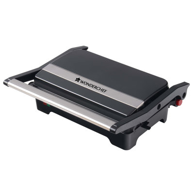 Wonderchef SKT 28 cm Non Stick Electric Grill Sandwich Maker & Panini Press with Lid