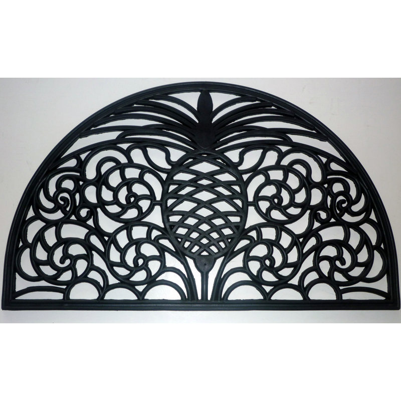 30 po x 18 po tapis pour porte d’extérieur, Demi-cercle 18 po x 30 po