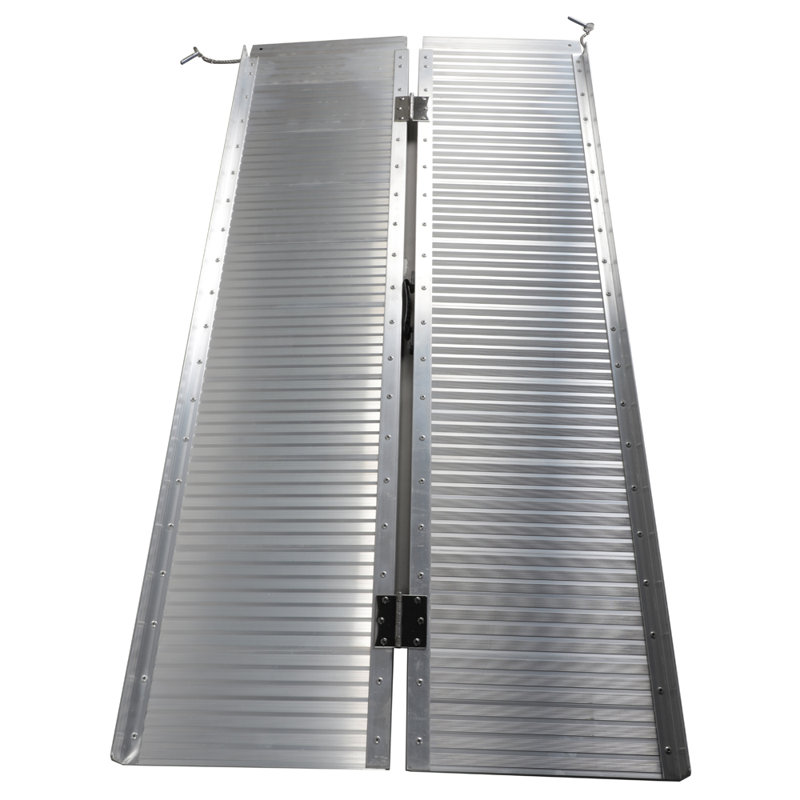 Winado Metal Foldable Portable Ramp, 3.35" H x 15.16" W x 60.63" L