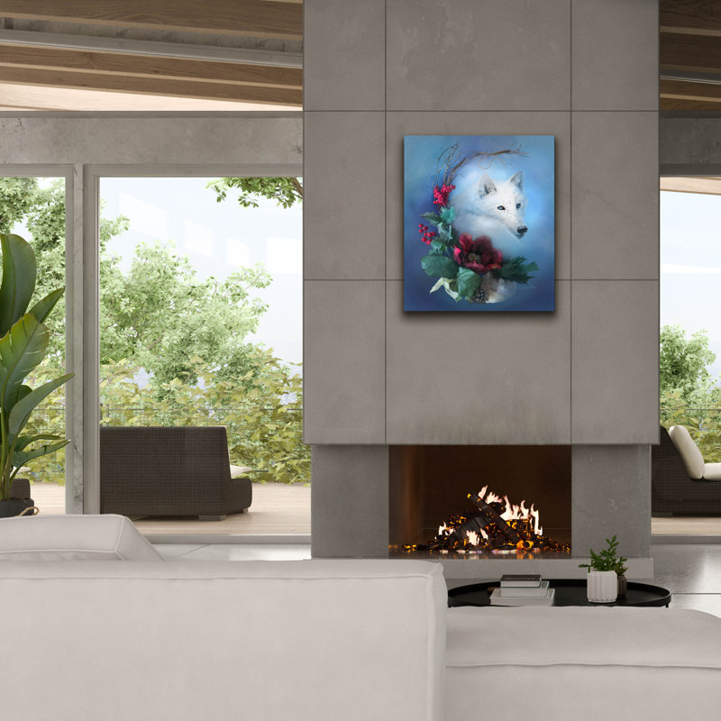 Art mural sur toile Epic Graffiti «Crescent Wild Winter Solstice» par Art and a Little Magic, H 30 po x l 26 po x P 1,5 po
