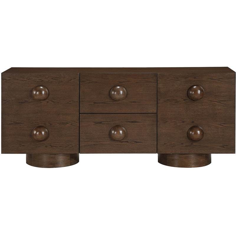Kleintank Wood with Veneer Sideboard / Buffet, Brown
