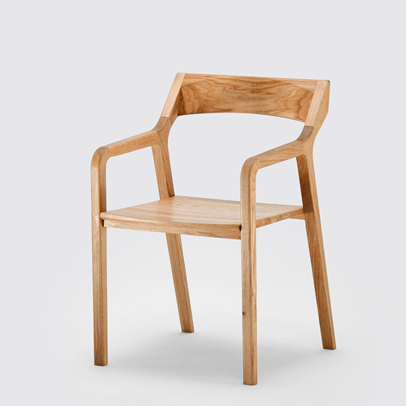 Burinskiy Solid Wood Ladder Back Armchair