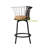 Chalfonte 24" Swivel Upholstered Counter Stool with Metal Frame for Kitchen or Counter-1681244500