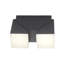 Cullompton Anthracite 2 - Bulb 22cm H Integrated LED Outdoor Flush Mount