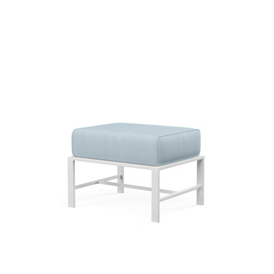 Bristol Outdoor Ottoman with Sunbrella Cushions -  Sunset West, SW501-OTT-14091
