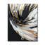Golden River Wildness, abstrait or et noir I - Horloge murale peinture abstraite-99637862