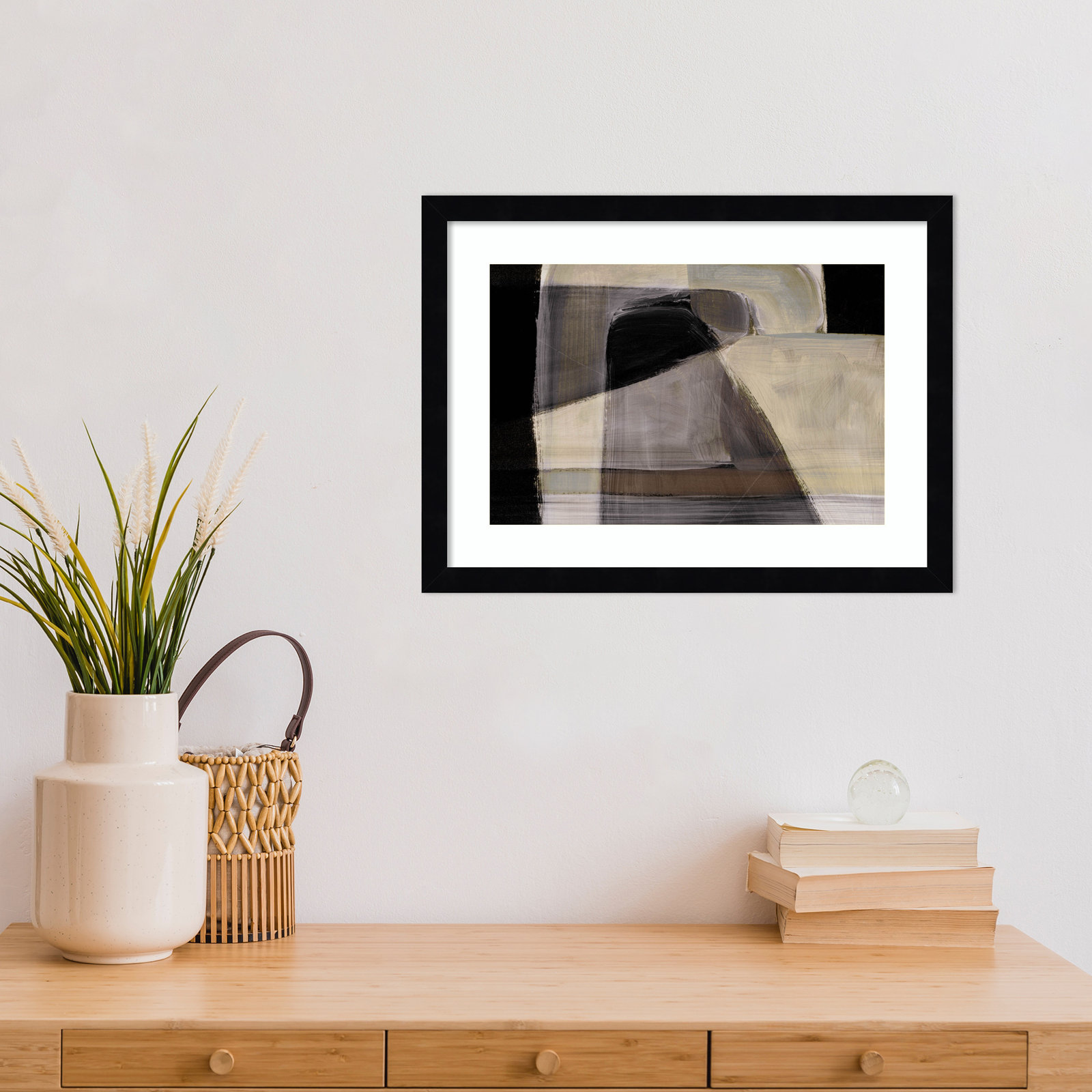 Cleve "Moods" Print by Dan Hobday, Black, 13" H x 17" W