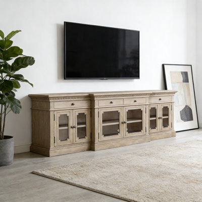 Meuble télé simple de style américain gris
