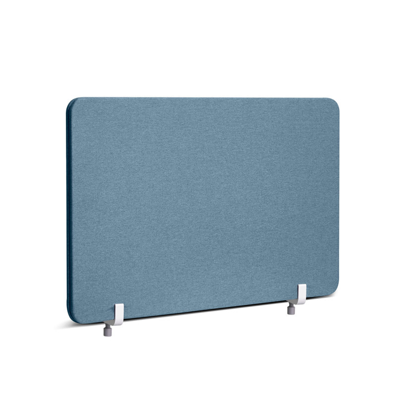 Panneau d'intimité pivotant en tissu, embout, Bleu ardoise, H 16,5 po x L 27 po
