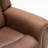 42'' Vintage Oversize Vegan Leather Rivet Power Reclining Chair with Remote Control-1370260750