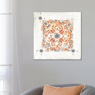 Moroccan Coral V by Tom Reeves - Wrapped Canvas Painting