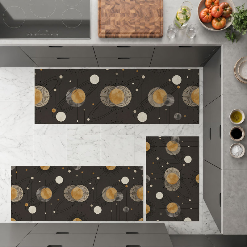 Tapis de cuisine lavables antidérapants Botanical Prints