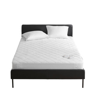 Embossed Microfiber Heated Mattress Pad