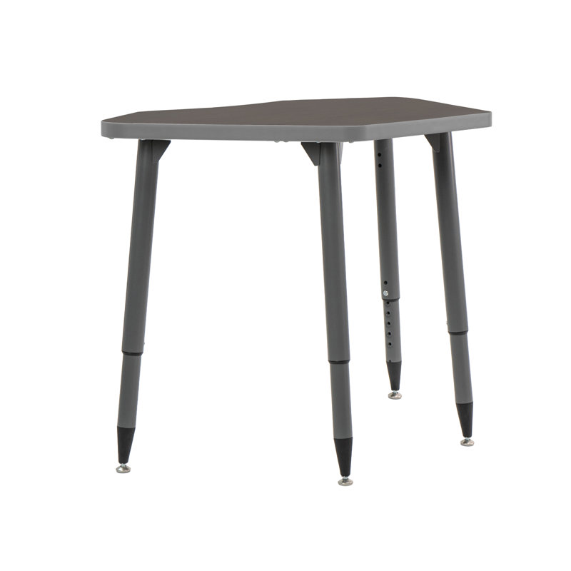 Table d'activité thermofusionnée 24 x 36 pétales avec pieds fuselés réglables Adapte, Mer du nord, Strandz cosmique