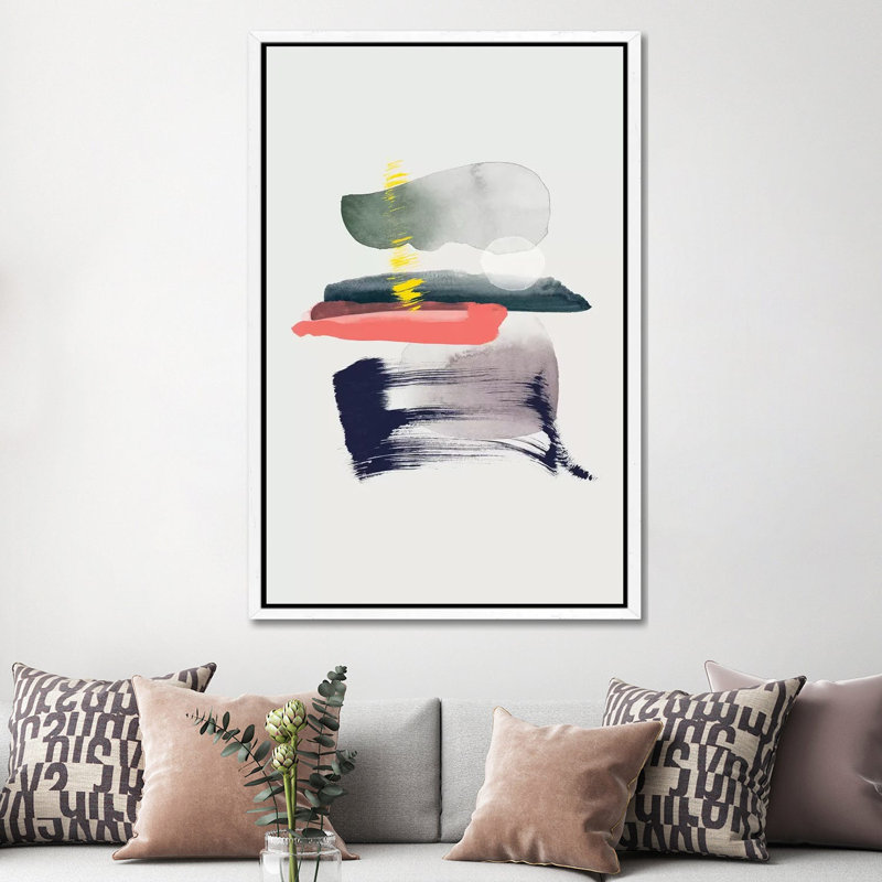 Drive by Leemo - Print on Canvas, White Framed, 152.5 cm H x 101.5 cm W