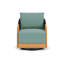 Alpine Outdoor Teak Swivel Armchair-7167845