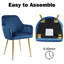 Fauteuil rembourré en velours Aisaiah-14913248