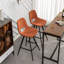 Ensemble de 2 tabourets de hauteur de comptoir 28,25 po Porth-10633732