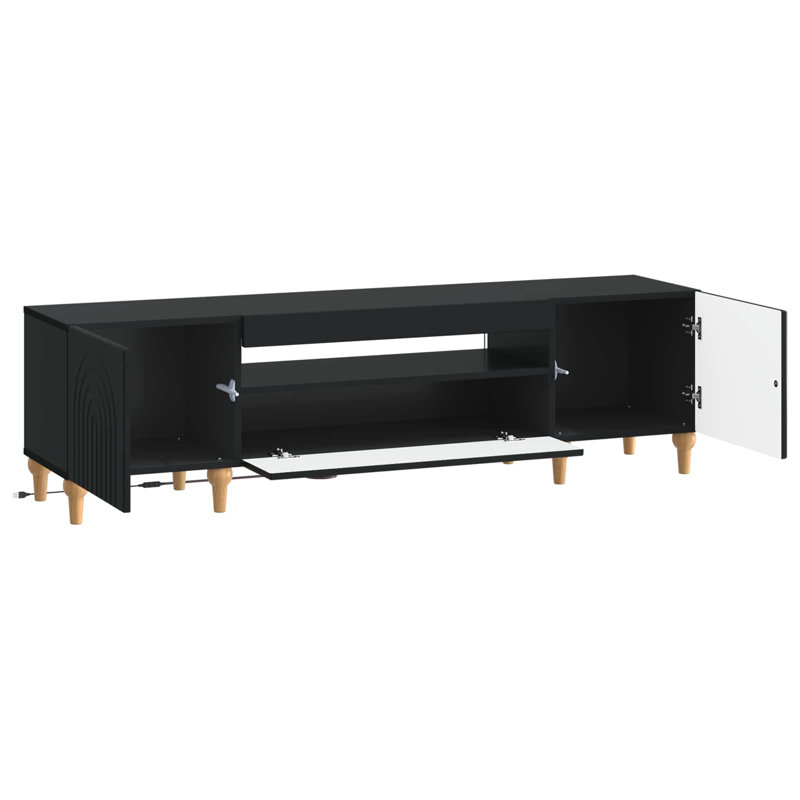 Unfinished with Fireplace Included, Black